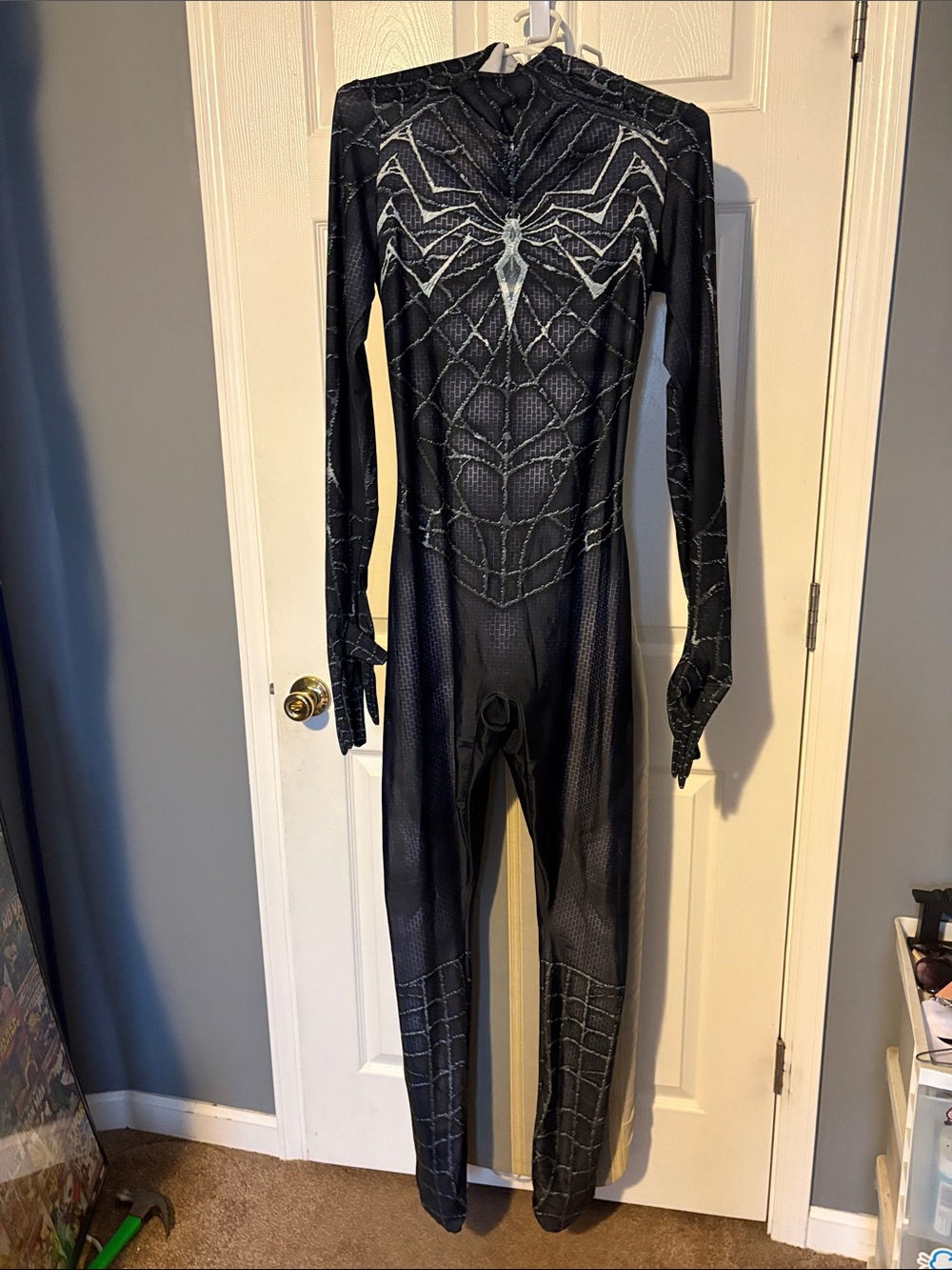 Adult Black Spider man costume